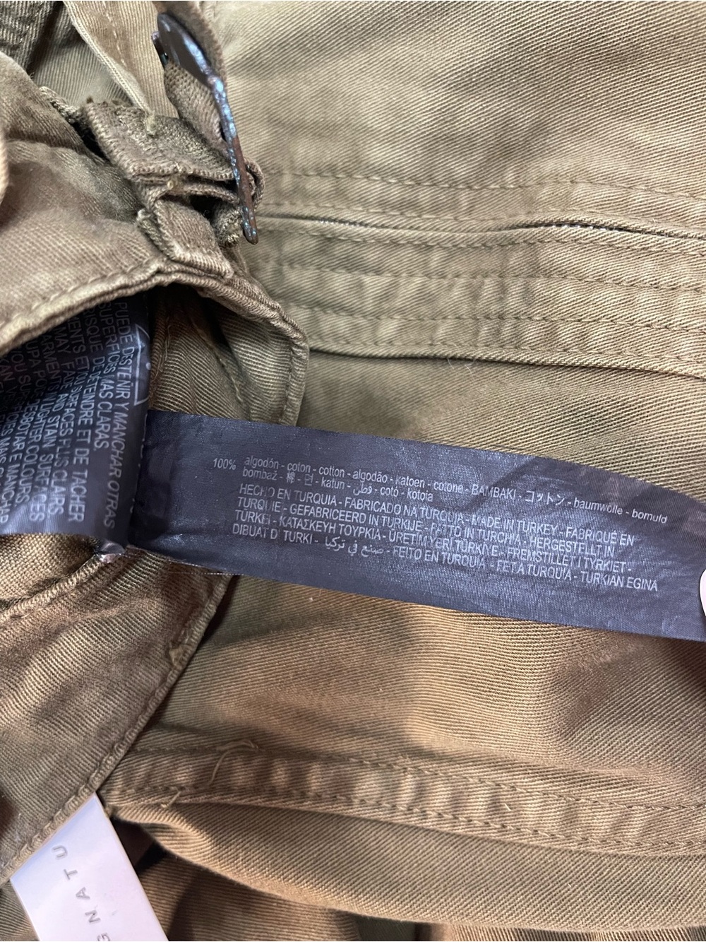 Zara The Macy Cargo Trousers Khaki Green - Picture 10 of 16